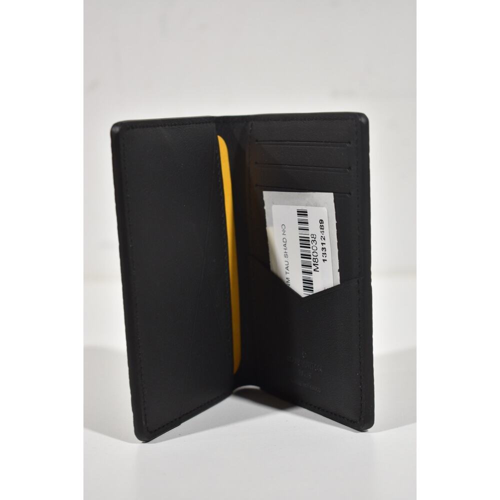 Louis Vuitton Taurillon Shadow Black Leather Monogram Pocket Organizer Wallet - Picture 7 of 9